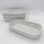 Pillivuyt Rectangular White Individual Au Gratin Baking Dish Set 4 Discotinued. Fixed Price $50.00.