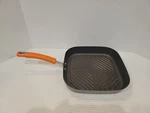 Rachael Ray 11" Square Deep Grill Pan Hard-anodized Cookware Orange. Fixed Price $20.00.