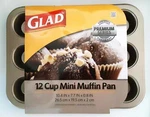 Glad 12 Cup Mini Muffin Pan Premium Series Non-stick Bakeware New. Fixed Price $12.95.