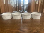 Andrea By Sadek 7371 White & Gold - Set Of 4 Round Ramekins. Fixed Price $24.99.