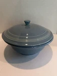 Fiestaware Periwinkle Blue 2 Quart Round Covered Casserole Dish Hlc. Fixed Price $37.99.