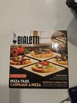 New Bialetti Pizza Tiles Serving Stone 4 Piece Set 7.5X7.5 Taste Of Italy 07330. Fixed Price $12.00.