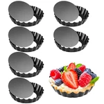 Cyimi Mini Tart Set Of 6, Non-stick 4 Inch Quiche Pan, Removable Bottom. Fixed Price $17.08.