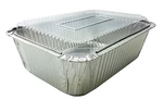 Handi-foil 5 Lb. Oblong Aluminum Entr Dinner Food Storage Pan W/dome Lid. Fixed Price $33.99.