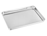 Teamfar Toaster Oven Pan, Stainless Steel 12.4" X 9.7" 1", Silver. Fixed Price $17.58.