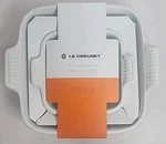 Le Creuset Heritage Stoneware Square Baking Dishes 5" & 8" Of 2 White Nib. Fixed Price $59.99.