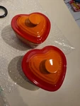 Le Creuset Petit Ramekin D'amour Of 2 New Heart Shaped. Fixed Price $48.00.