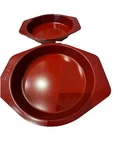 Paula Deen Red Speckle Nonstick 9 Round Baking Cooking Pans With Handles 2 Pack. Fixed Price $12.00.