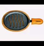Cuisinart Cast Iron Fajita Grilling Set Preseasoned Pan Serving Tray. Fixed Price $30.00.