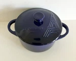 Le Creuset Eiffel Tower Mini Cocotte Indigo 8OZ 10CM Discontinued - New No Box. Fixed Price $54.99.