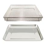 Univen Stainless Steel Baking Tray Pan And Air Fryer Basket Compatible With Cuis. Fixed Price $26.49.