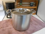 All-clad 7 Qt. Stock Pot & Lid 5-PLY Brushed Stainless Steel Very Clean. Fixed Price $89.95.