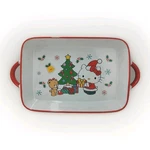 Hello Kitty Christmas Tree & Teddy 8X12 Ceramic Baking Dish With Red Handles. Fixed Price $21.00.