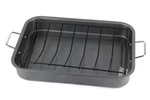 Kitchenworthy Black Non-stick Carbon Steel Roasting Pan With V Rack. Fixed Price $33.24.