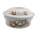 Pillivuyt France #5 43.03.17 Covered Casserole Baker Porcelain Veggies. Fixed Price $55.98.