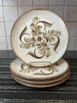 Gail Pittman Alfresco Pattern 7 1/2 Salad Plates Country Farmhouse Set Of 4. Fixed Price $36.00.