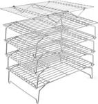 E-far 5-TIER Rack, 15 X10.1" Stainless Steel Stackable Wire Cooling.... Fixed Price $44.04.