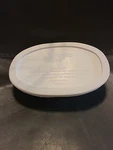 Corningware F-15-PC Oval French White Plastic Lid And Dish. Fixed Price $15.00.