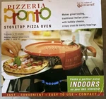 Pizzeria Pronto Stovetop Pizza Oven Indoors Gas Only PC0601 Stone. Fixed Price $69.00.