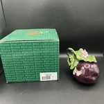 Le Jrdn Potagre Fitz & Floyd Classics Eggplant Condiment Dish Box Beautiful. Fixed Price $25.00.