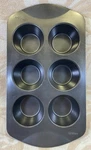 Wilton 6-CUP King-size Muffin Pan Cupcake / Corn Bread Baking Gently Used. Fixed Price $8.09.