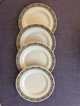 Set Of 4 Royal Doulton Fireglow TC1080 Bread/butter, Dessert Plates. 6.5 Inches.. Fixed Price $30.00.