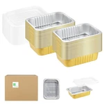 8.5" 6.5" Sturdy Aluminum Foil Pans With Lids, 50 Pack 2X Thicker Heavy D.... Fixed Price $62.87.