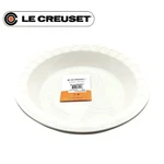 Creuset Stoneware Eiffel Tower Collection 9" 23 Cm Pie Dish White. Fixed Price $49.99.