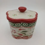 Temptations 10 Oz Old World Floral Lace Candy Dish Sugar Bowl With Lid. Fixed Price $14.99.