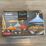 Bruntmor Cast Iron Moroccan 4 Quart Red Tagine Pot Kitchen Cookware Brand New. Fixed Price $80.99.