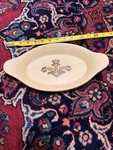 Pfaltzgraf Village Au Gratin 11" Dish #270 Old Castle Impression. Fixed Price $10.00.