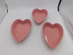 Three Chantal Pink Heart Dishes 2006 Cup 93-HL15 Nice. Fixed Price $24.99.