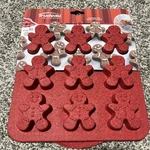 Nip Trudeau Silicone Holiday Gingerbread Woman Cupcake Pan 12"X10" Red, New. Fixed Price $14.50.