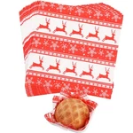 Geeric Waxed Deli Paper Sheets 100 Pcs, Merry 7*7 Inch, Red/reindeer. Fixed Price $14.76.