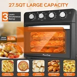 27.5QT 6-IN-1 Air Fryer Toaster Oven Dropdown-door 6-SLICE Countertop Convection. Fixed Price $171.48.