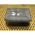 Creuset Butter Dish Unisex Os Oyster Grey Excellent Stoneware Heritage 8-4. Fixed Price $57.39.