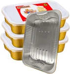 Gold Aluminum Foil Baking Pans With Heavy-duty 9" 13"(10PACK+10LIDS), Dispo. Fixed Price $41.33.