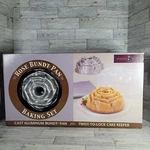 Nordic Ware Bundt Rose Pan Baking Set W/ Twist To Lock Cake Keeper. Fixed Price $39.99.