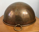 Williams Sonoma 12" Copper Mixing Bowl Brass Ring France Mauviel. Fixed Price $89.00.