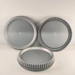 Patisse Fluted Non-stick Quiche Tart Pans Flan Tin 9.5" 4-PC Fixed Base Crimped. Fixed Price $34.99.