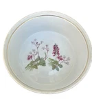 Vintage Lourioux Faune France Souffle Casserole Floral Porcelain Baking Dish. Fixed Price $19.00.