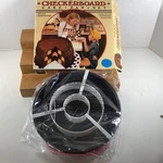 Chicago Metallic Checkerboard 9" Cake Pan Set Of 3 & Divider Recipes On Box. Fixed Price $16.19.