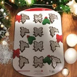 Celebrate It Christmas Bows And Holly Non-stick Cookie Pan Bakeware Holiday New. Fixed Price $12.60.