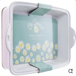 Oh Gussie Lodge 9" X 13" Pink Enameled Stoneware Baking Dish. Fixed Price $175.00.