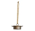2.75" Creative Co-op Cast Iron Dutch Oven Ornament Camping Food Christmas Decor. Fixed Price $13.56.