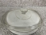 Pyrex Dc 1-1/2C Clear Glass Oval Ovenware Casserole Dish Replacement Lid. Fixed Price $20.00.
