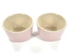 Le Creuset Stoneware Mini Ramekins 100ML / 3.5OZ Chiffon Pink Of 2. Fixed Price $32.00.