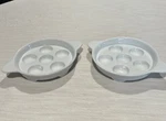 Hic Harold Import Co YK-301 Footed Escargot Plate, Porcelain, 5.5IN Set Of 2. Fixed Price $14.99.
