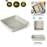 Gallen 9 Inch Square Nonstick Carbon Steel Cake Pan Cool Grey, Durable Bake.... Fixed Price $24.31.