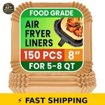 Ctizne 150PCS Air Fryer Liners 8" Disposable Food Grade, Non-stick. Fixed Price $33.99.